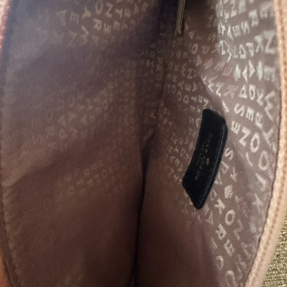 Kate Spade Emery Street Amy Glitter Rose Gold Crossbody With Black Bow - Picture 11 of 14